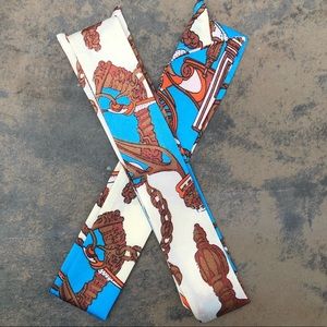 2pc Blue Silk Scarf Wrap Handbag Twillys